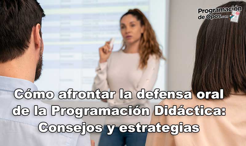 tips para la afrontar la defensa de la programación didáctica